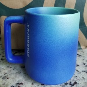 New Starbucks blue green hombre coffee mug tumbler
